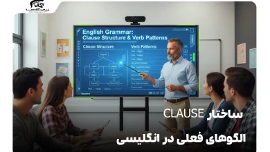 ساختار Clause و الگوهای فعلی در انگلیسی