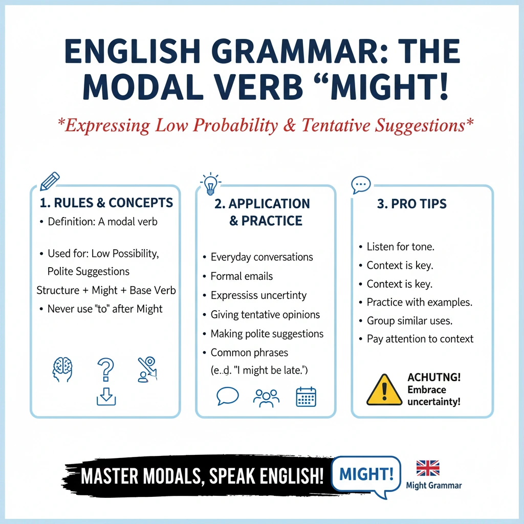 گرامر Might در انگلیسی: راهنمای کامل کاربردها، ساختار و تفاوتها 2 گرامر Might در انگلیسی