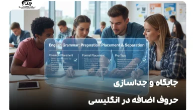 جایگاه و جداسازی حروف اضافه در انگلیسی