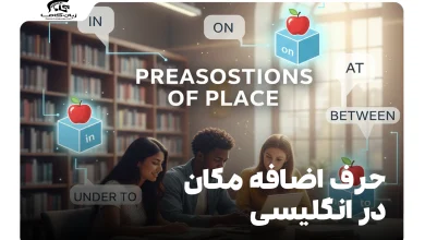 حرف اضافه مکان در انگلیسی